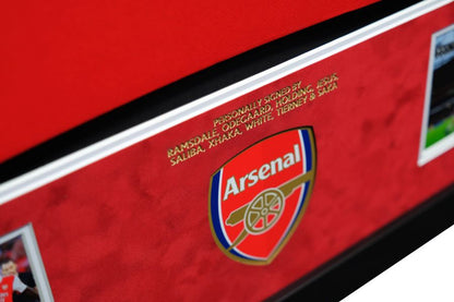 2022 Multi Signed Arsenal Shirt Framed Display - Memorabilia Framers Shop