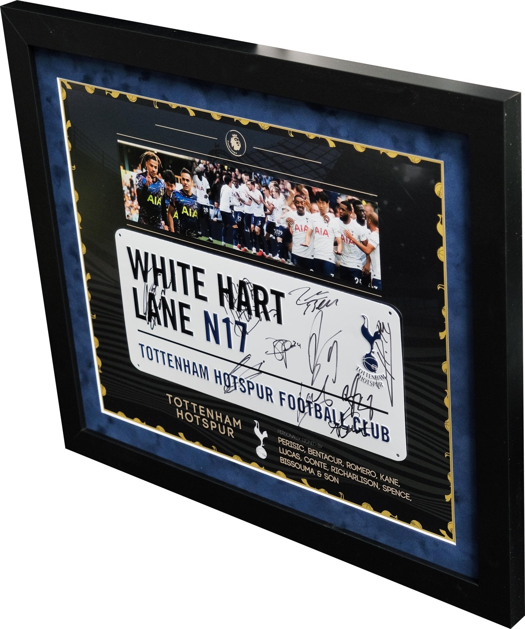 2022 Multi Signed Spurs Roadsign Framed Display - Memorabilia Framers Shop