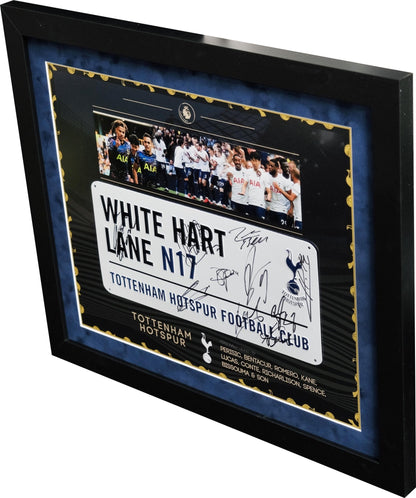 2022 Multi Signed Spurs Roadsign Framed Display - Memorabilia Framers Shop