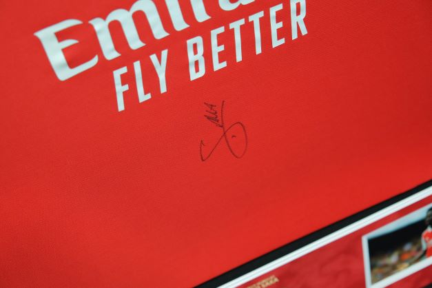 Bukayo Saka Signed Shirt Framed Display