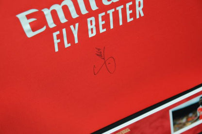 Bukayo Saka Signed Shirt Framed Display