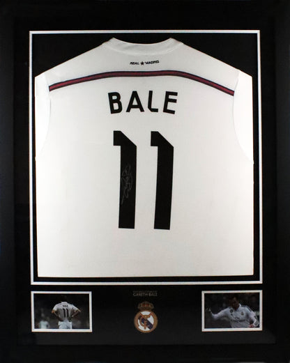 Gareth Bale Signed Shirt Framed Display