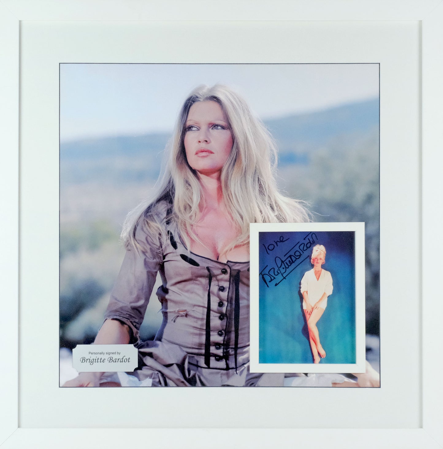 Brigitte Bardot Signed Photograph Framed Display