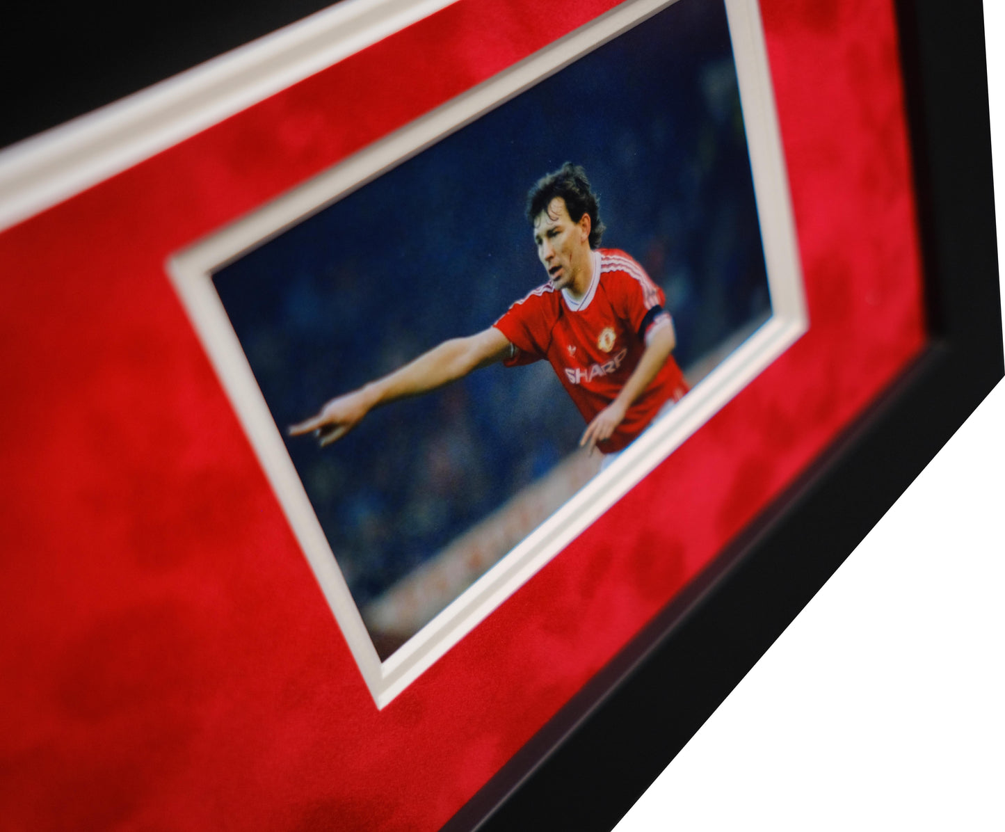 Bryan Robson Signed Shirt Framed Display