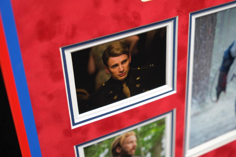 Captain America Signed Photograph by Chris Evans Framed Display