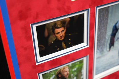 Captain America Signed Photograph by Chris Evans Framed Display