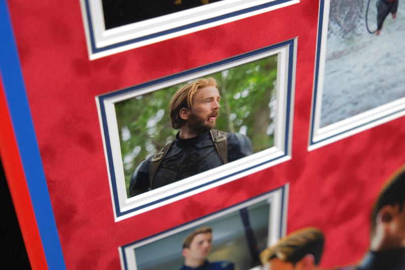 Captain America Signed Photograph by Chris Evans Framed Display