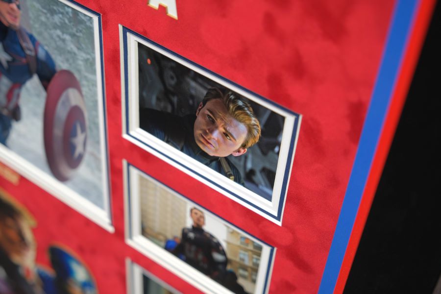 Captain America Signed Photograph by Chris Evans Framed Display