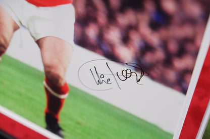 Charlie George Large Arsenal Signed Framed Display