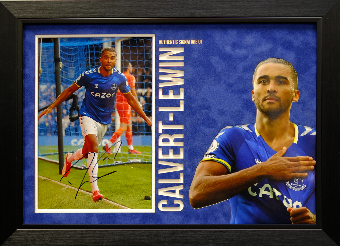 Calvert-Lewin Signed 12x8 Photograph Display