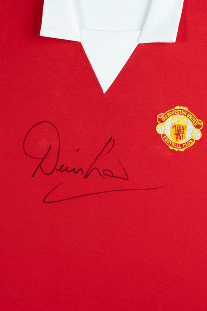 Denis Law Signed Shirt Framed Display