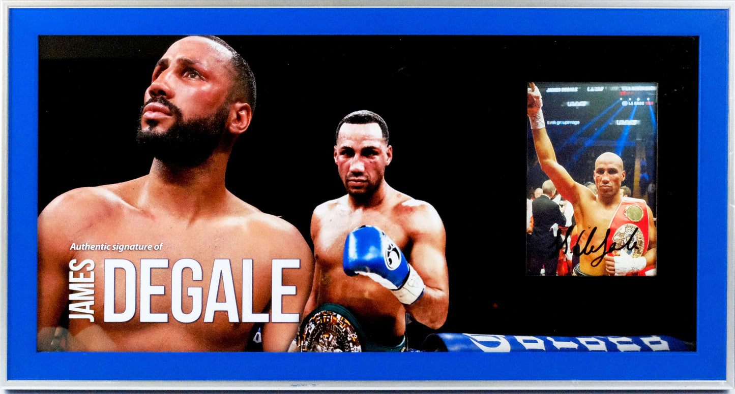 James Degale Signed Photo Framed Display