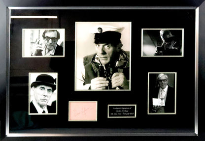 Eric Sykes Signed White Card Framed  Display