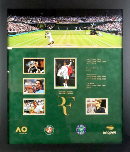 Roger Federer Signed Photograph Display