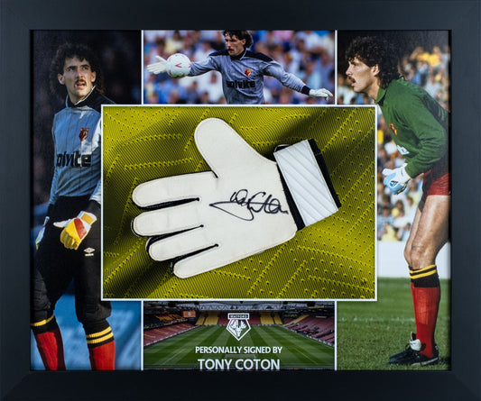 Tony Coton Watford FC Signed Glove Display
