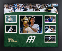 Andy Murray Signed White Card Framed Display