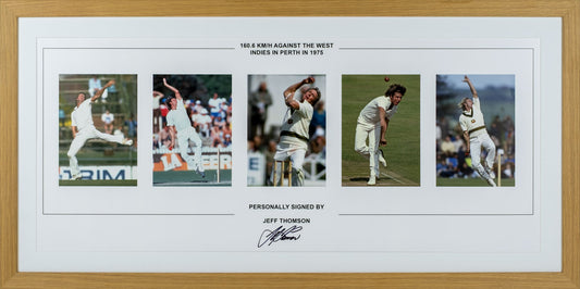 Jeff Thomson Signed Montage Display