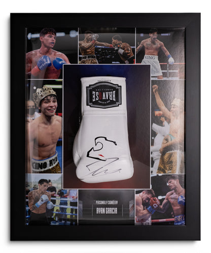 Ryan Garcia Signed Glove Framed Display