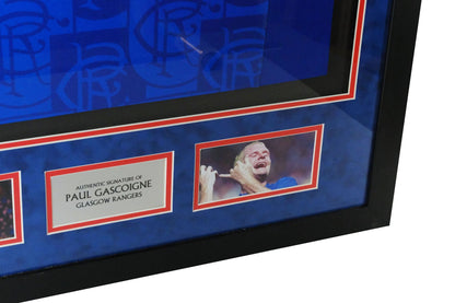 Paul Gascoigne Signed Shirt Framed Display