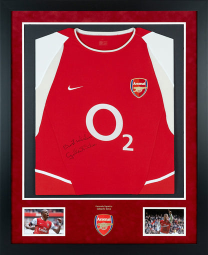 Gilberto Silva signed Arsenal shirt