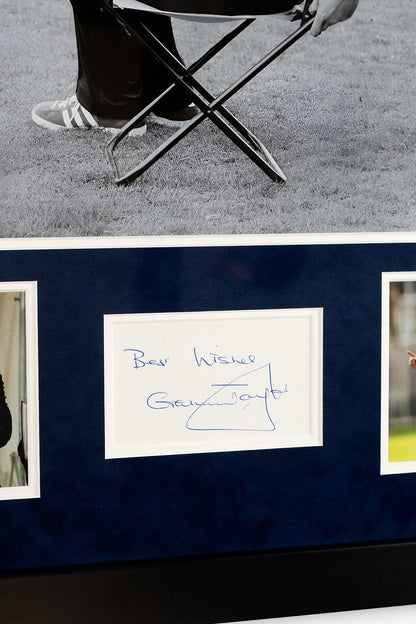 Graham Taylor Signed Display