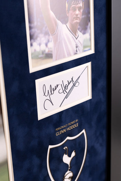 Glenn Hoddle - Sigend Whitecard Tottenham Display