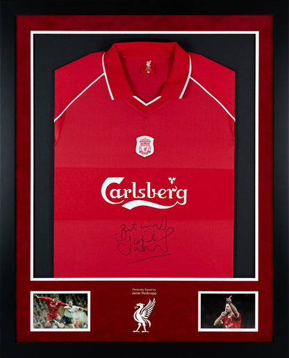 Jamie Redknapp Signed Liverpool Shirt Display