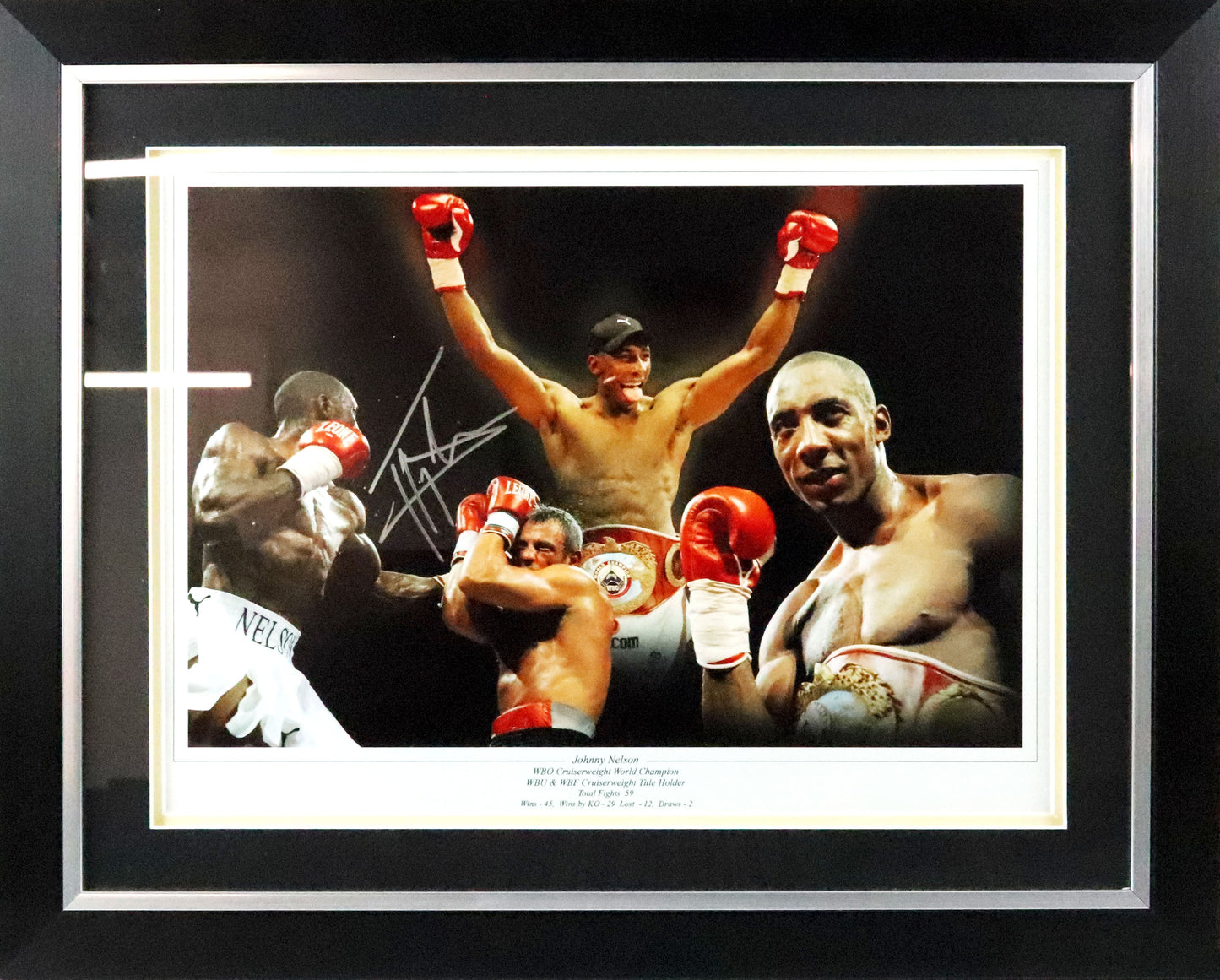 Johnny Nelson Signed Photo Framed Display