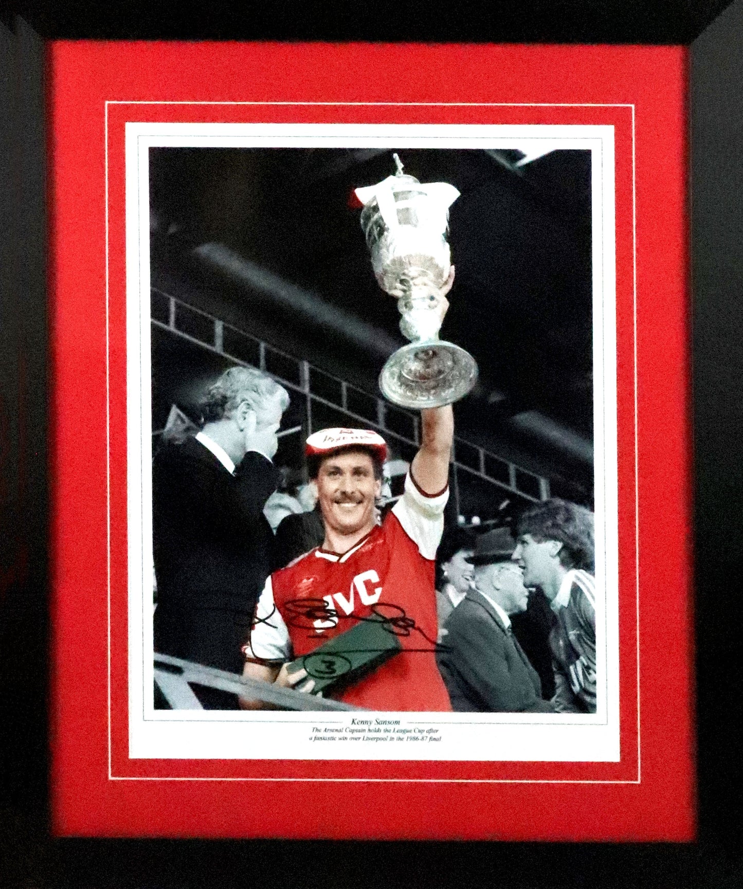 Kenny Sansom Signed Photo Framed Display