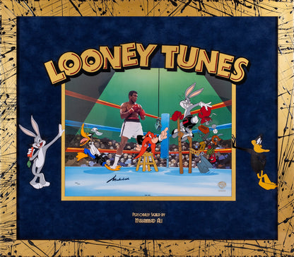Muhammad Ali vs. Looney Tunes Signed Warner Brothers Print