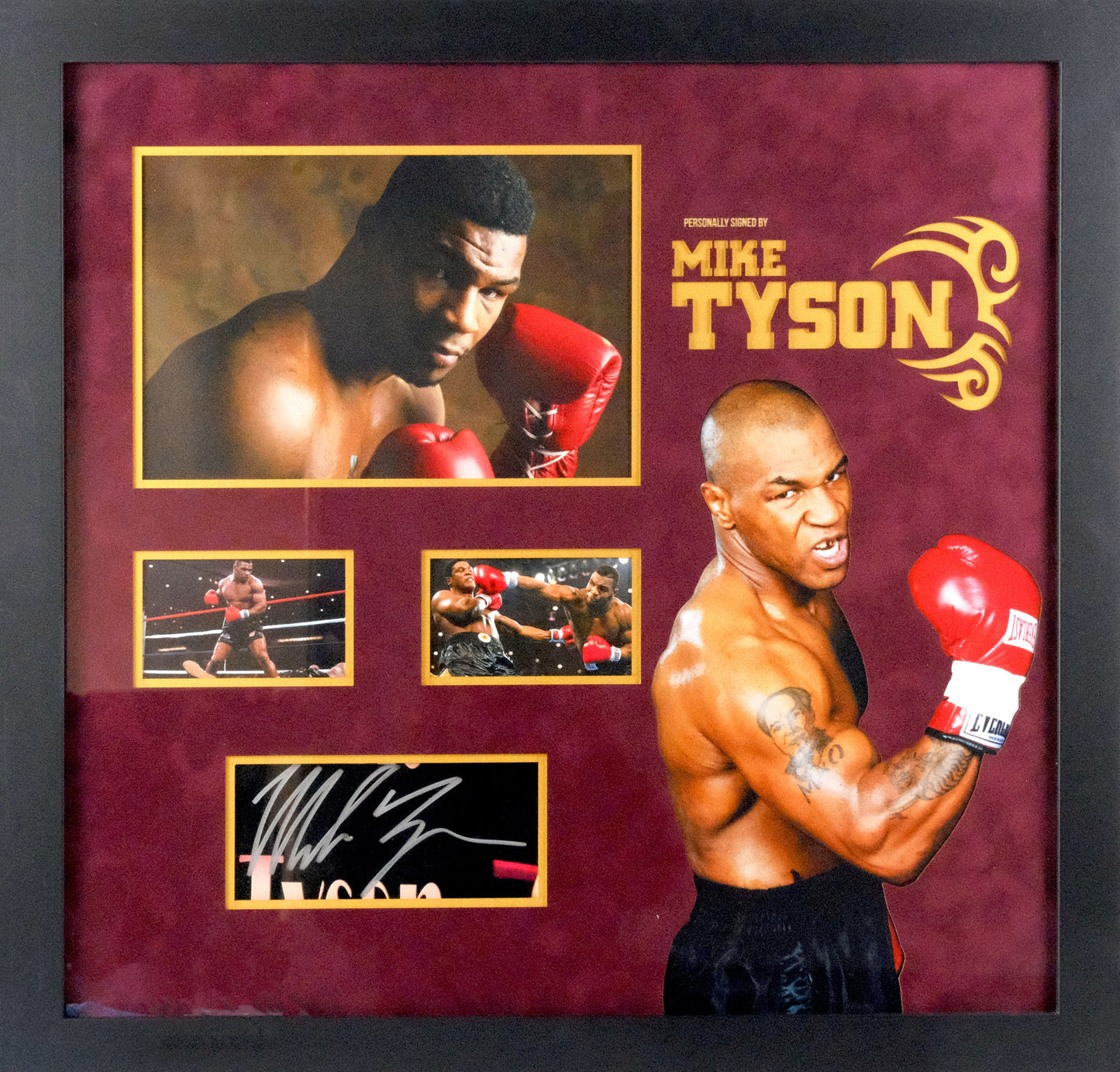 Mike Tyson White Card Signed Display