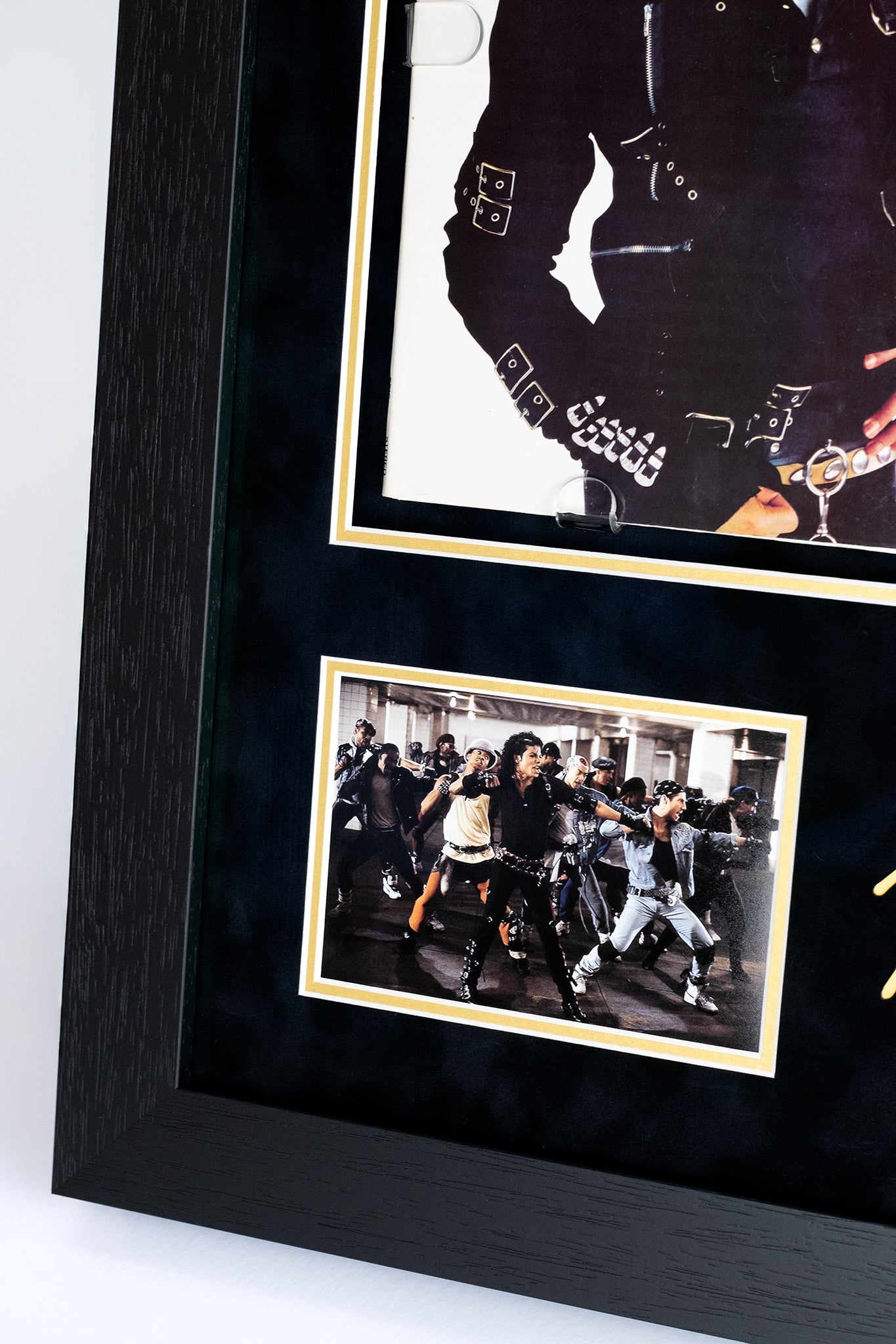 Michael Jackson Signed 'Bad' Vinyl Display