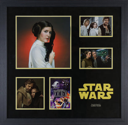 Carrie Fisher, Star Wars Signed 5x7 Photograph Framed Display
