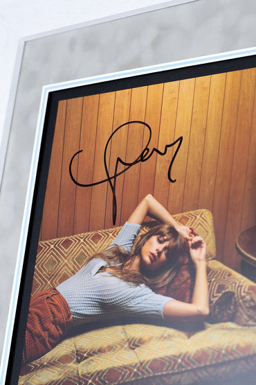 Taylor Swift Signed Framed Midnights Album Record Display