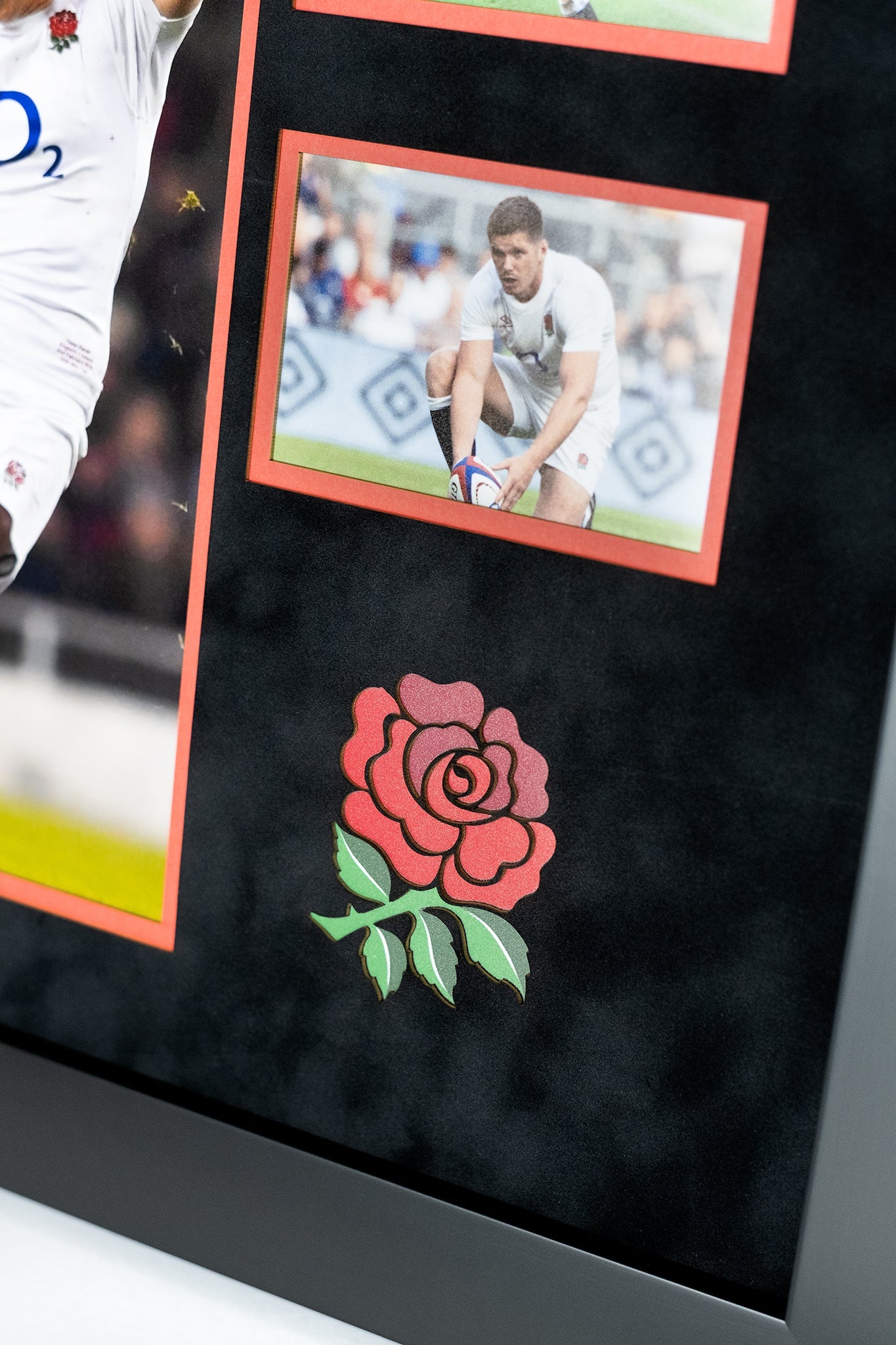 Owen Farrell Signed 12x8" Photo Montage Display