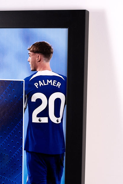 Cole Palmer Hand-Signed Chelsea Boot Display