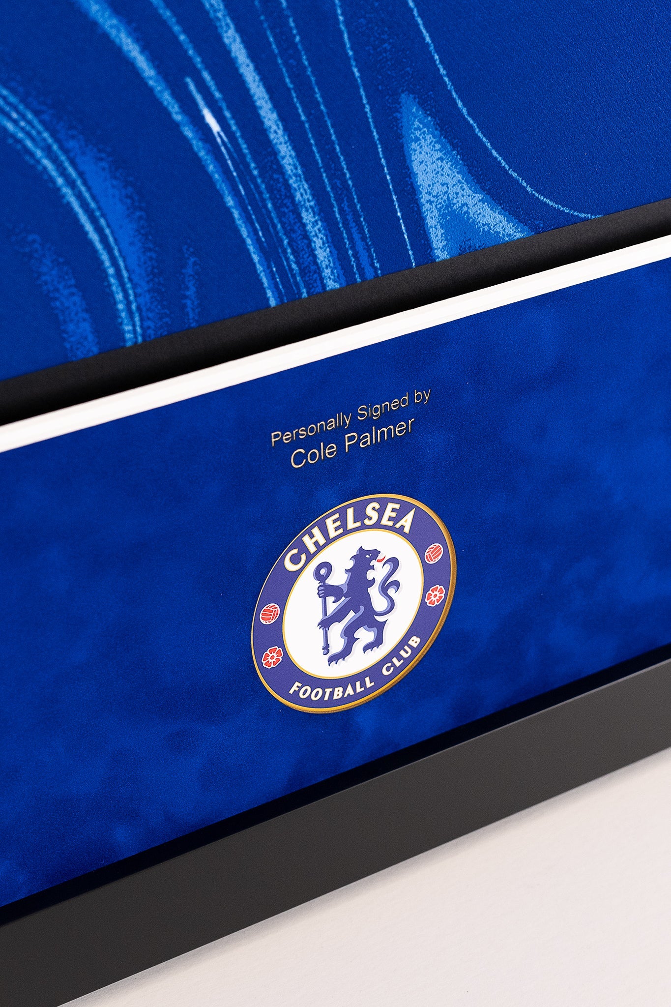 Cole Palmer Signed Chelsea Shirt Framed Display