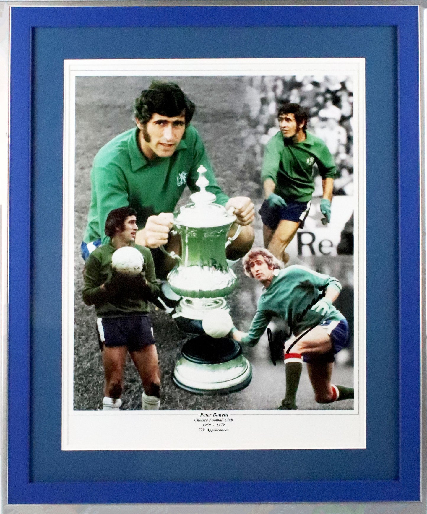 Peter Bonetti Signed Photo Framed Display
