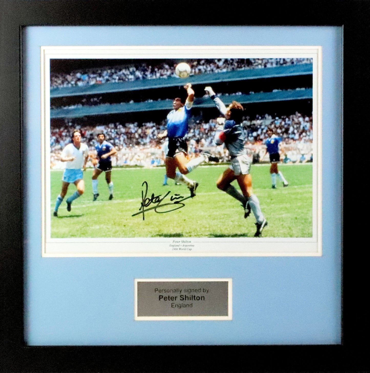 Peter Shilton Signed Photo Framed Display