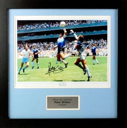 Peter Shilton Signed Photo Framed Display