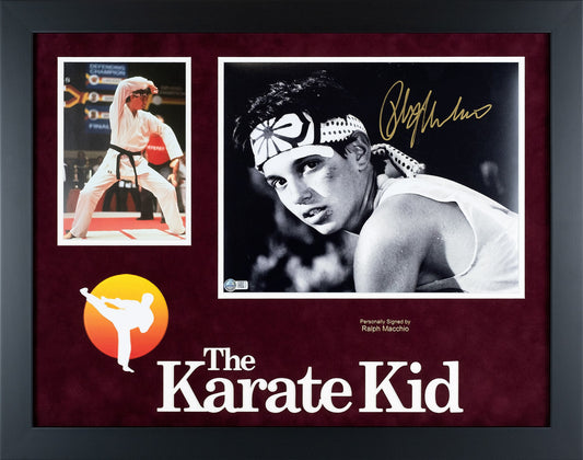 Karate Kid Framed Photograph Display Signed by Ralph Macchio
