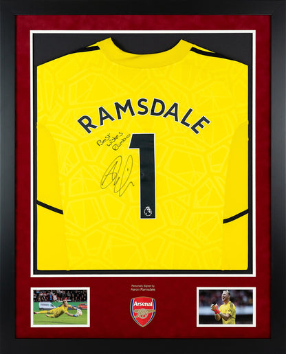 Aaron Ramsdale signed Arsenal shirt