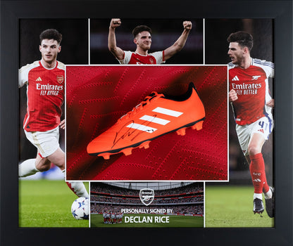 Declan Rice Signed Red Boot Arsenal