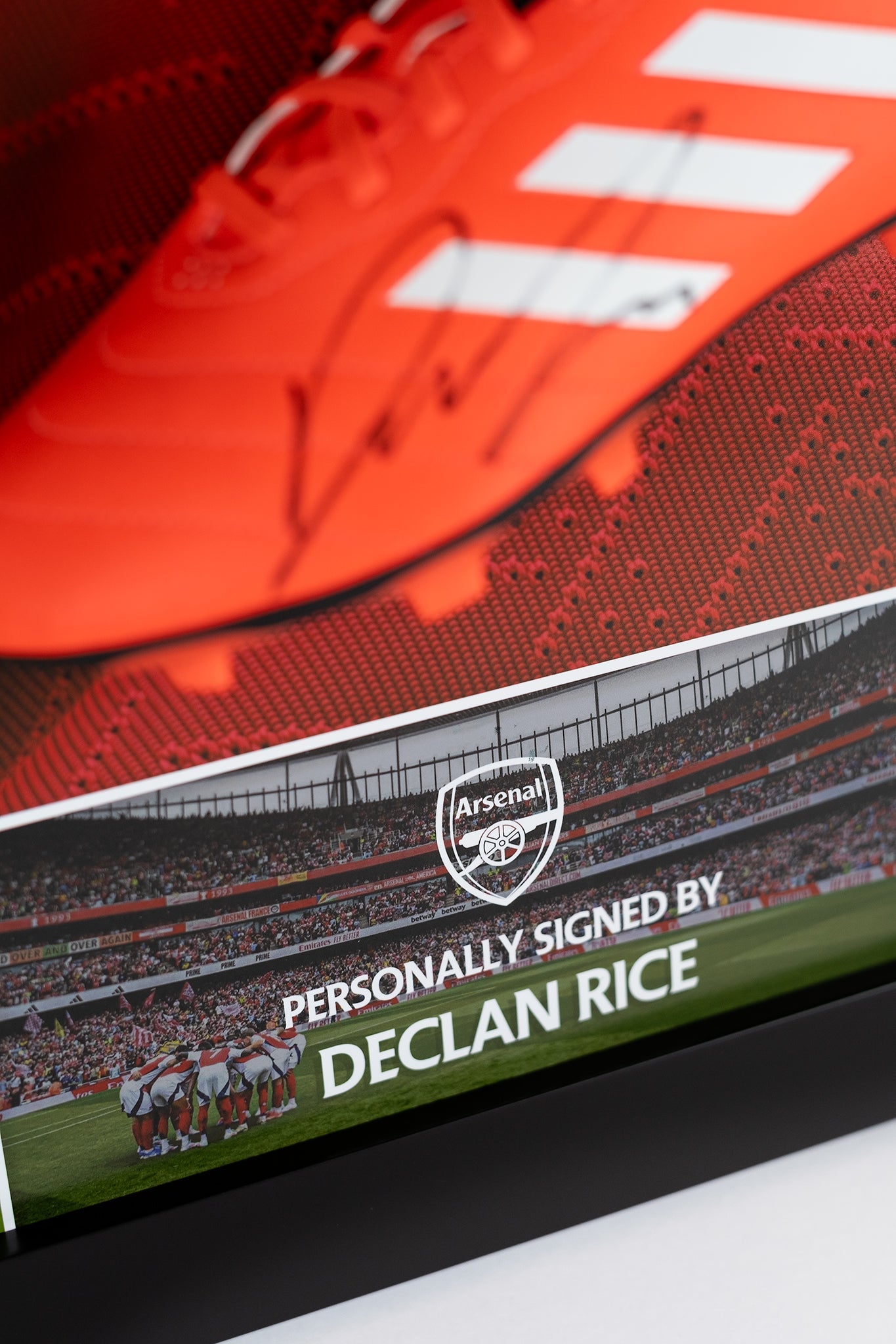 Declan Rice Signed Red Boot Arsenal