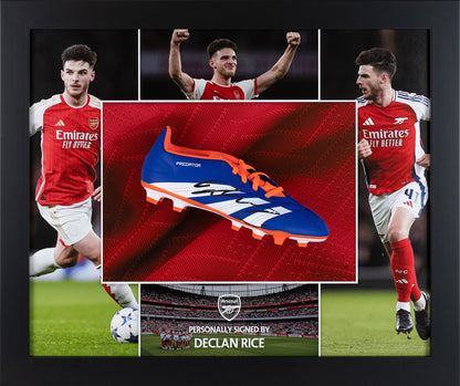Declan Rice Signed Blue and Orange Boot Arsenal