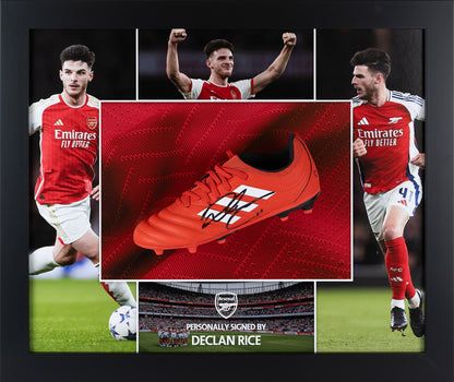 Declan Rice Signed Red Boot Arsenal
