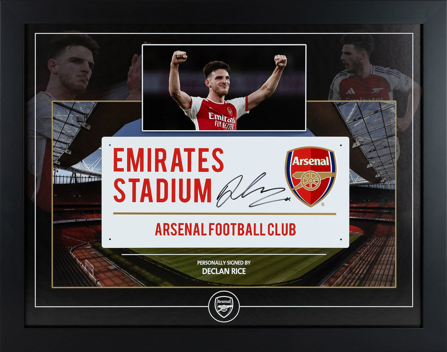 Declan Rice Arsenal Signed Road Sign Display