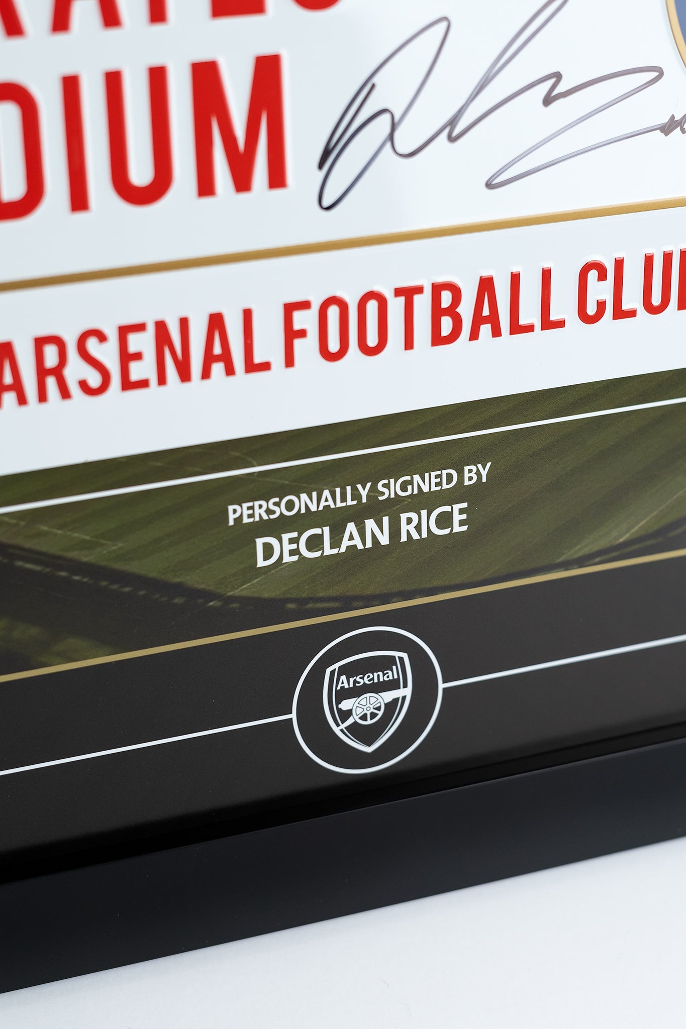 Declan Rice Arsenal Signed Road Sign Display