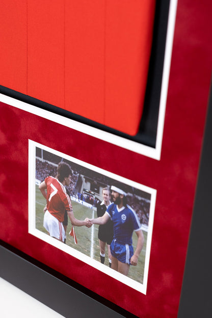 Bryan Robson 1983 FA Cup Winners Shirt Display