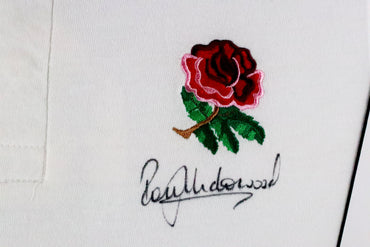 Rory Underwood Signed England Rugby Shirt Display